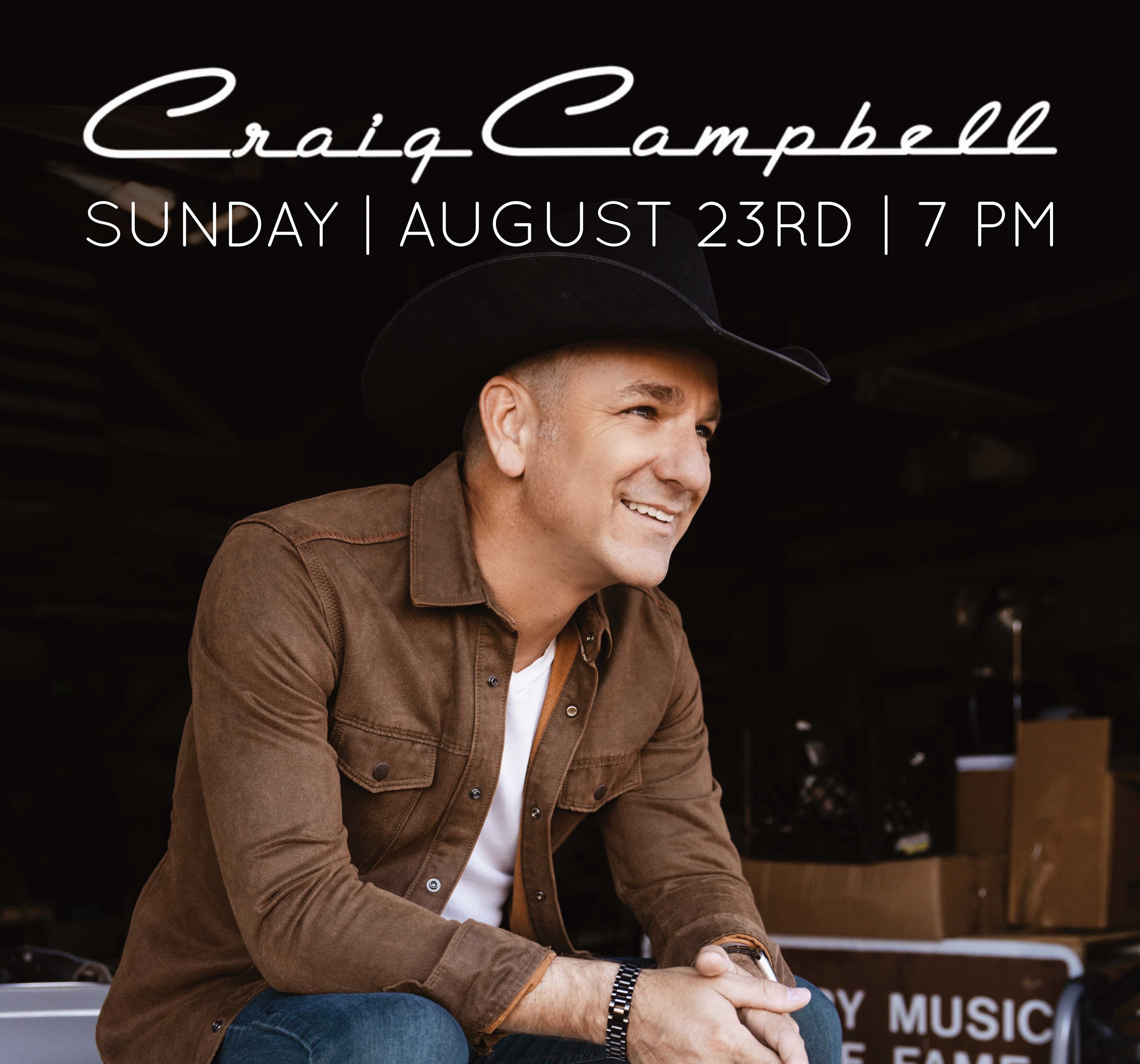 Craig Campbell Country Concert | August 23rd - general event at Wilson Creek Winery in Temecula, California