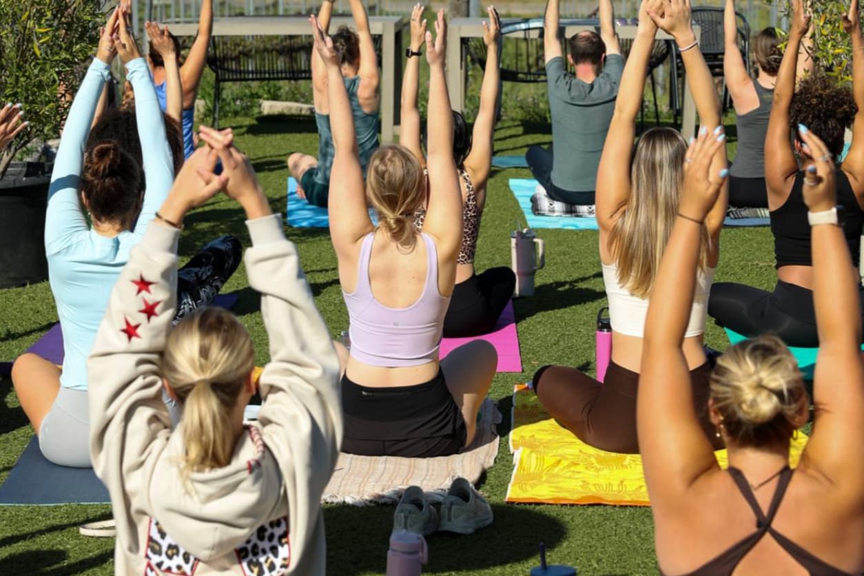 Morning Yoga on the Vineyard Patio - general event at Akash Winery & Vineyards in Temecula, California