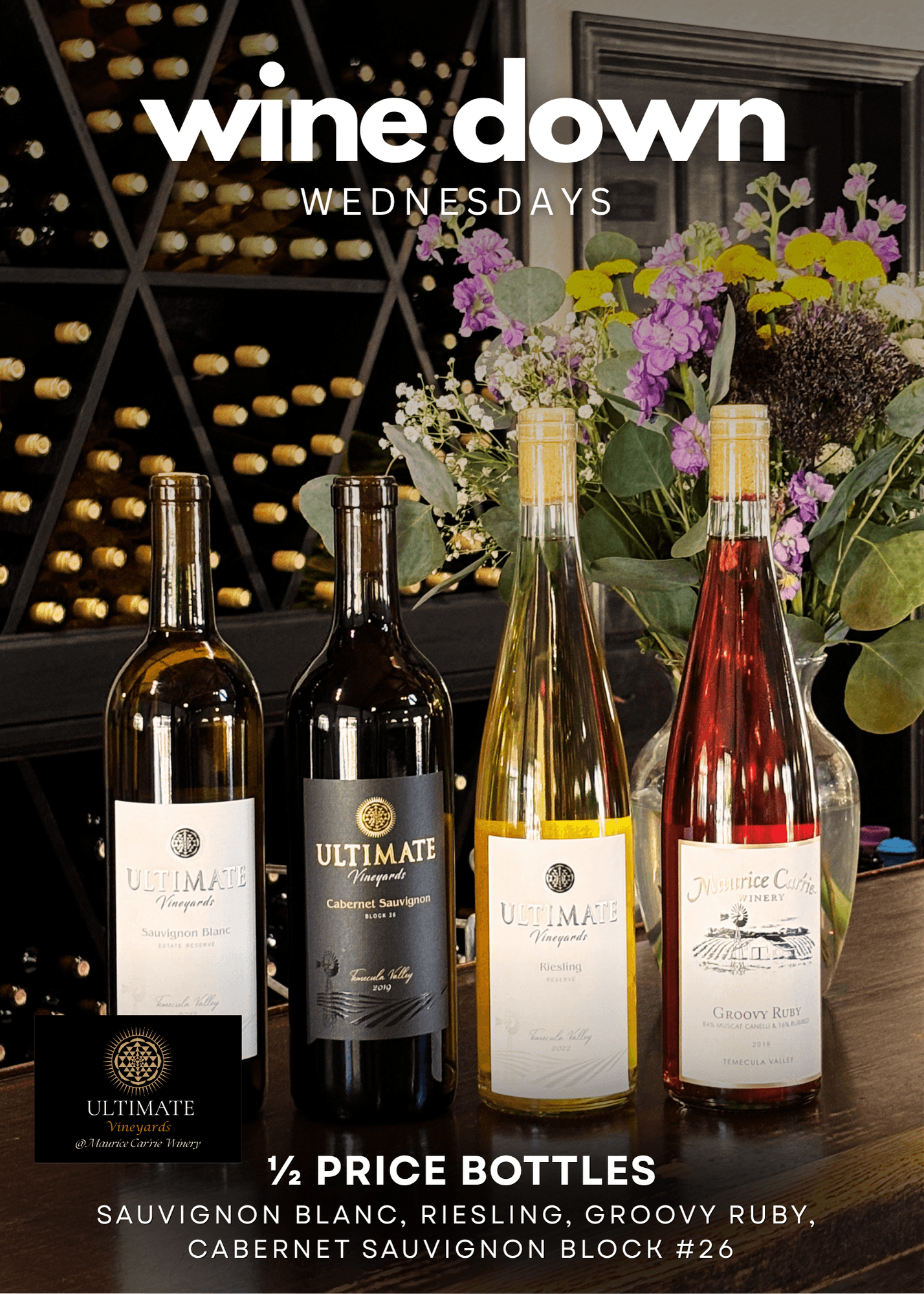Wine Down Wednesdays - general event at Maurice Car'rie Winery in Temecula, California